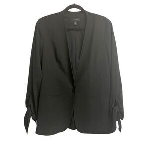 HALOGEN Blazer Jacket Wrist Ties Black M